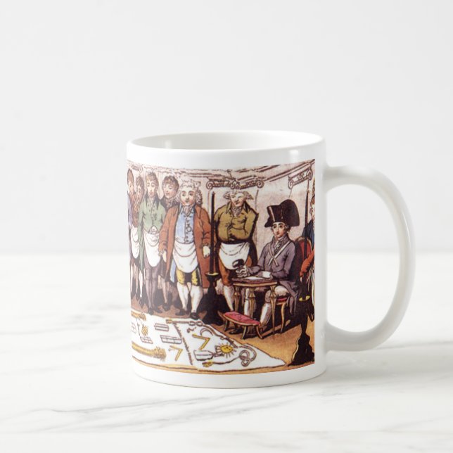 Masonic Initiation Coffee Mug (Right)