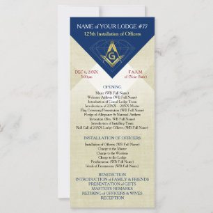 Masonic Installation Template   Blue Diamond