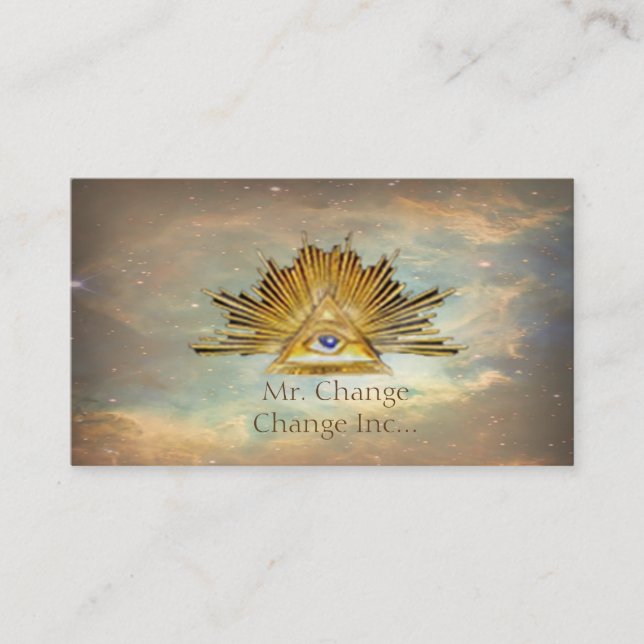 Masonic Life (Cosmos) Business Card (Front)