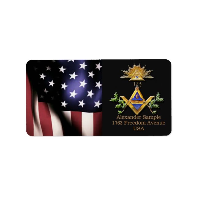 Masonic Life Label (Front)