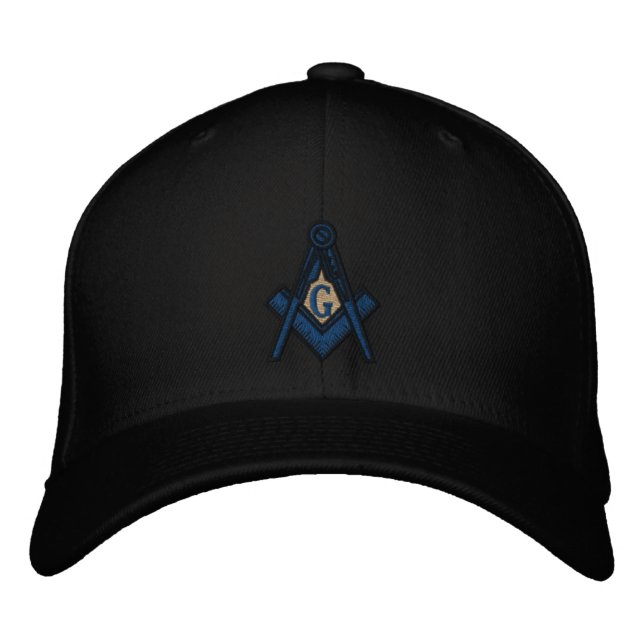 Masonic Lodge Fitted EMBRODERED hat (Front)