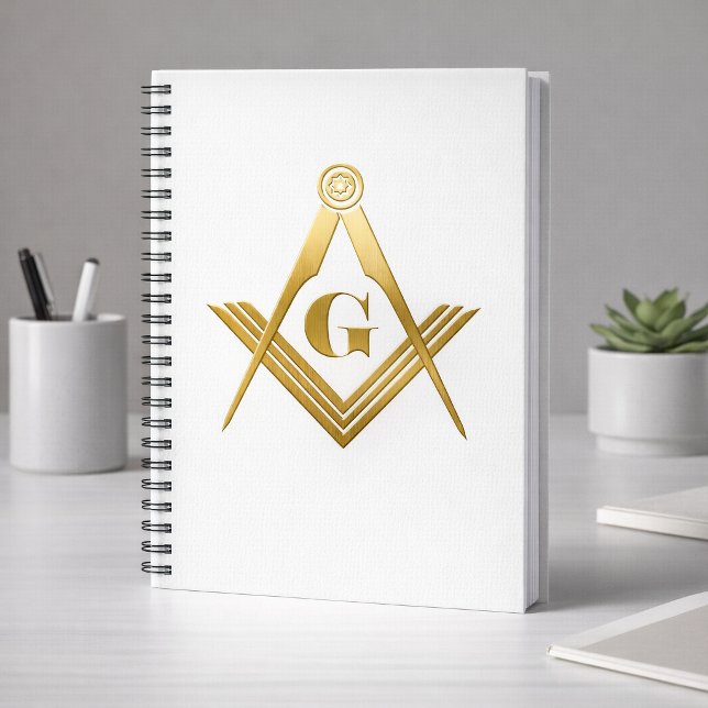 Masonic Lodge Gold Letter G Notebook (Creator Uploaded)
