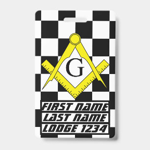 Masonic Lodge ID Badge