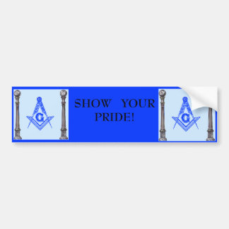 Masonic, Masonic, SHOW YOUR ... Bumper Sticker