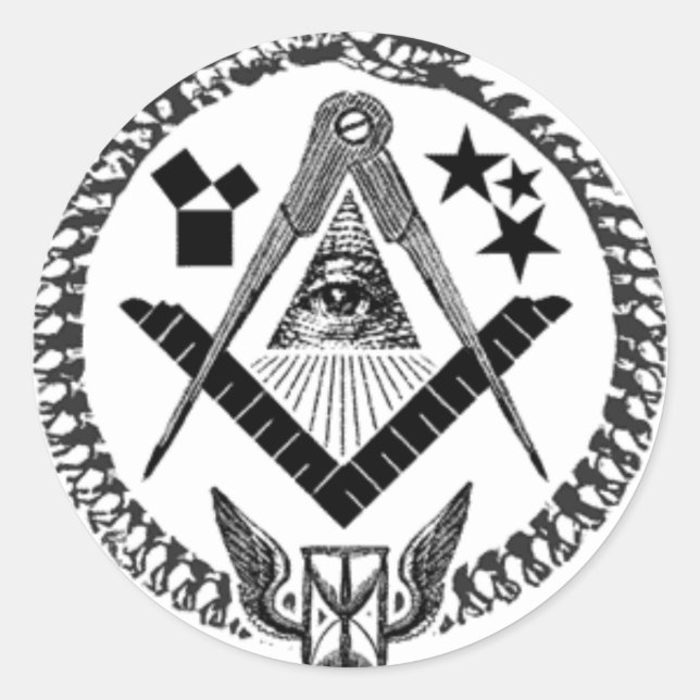 Masonic Memorabilia Classic Round Sticker (Front)