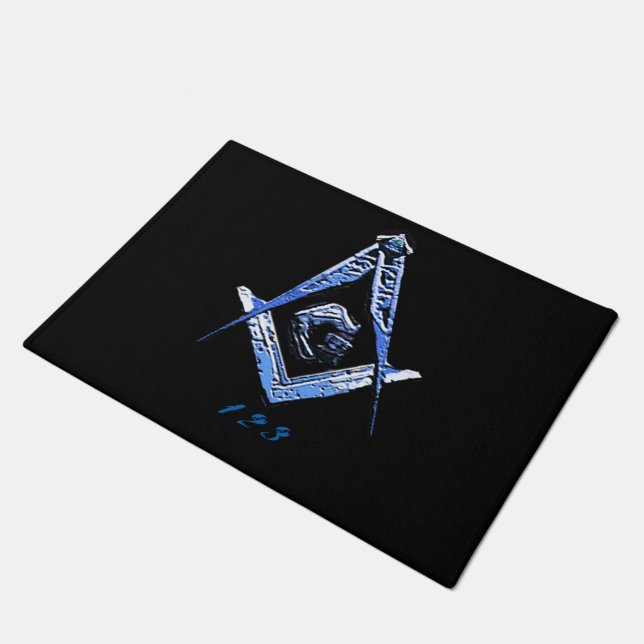 Masonic Minds (Blue) Doormat (Angled)