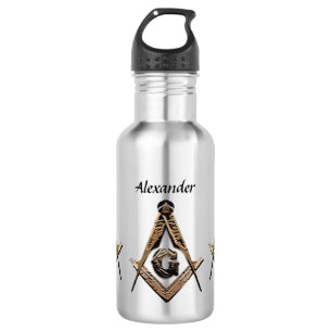 Masonic Minds (Golden) 532 Ml Water Bottle