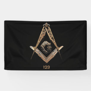 Masonic Minds (Golden) Banner
