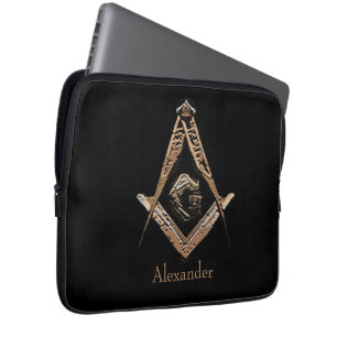 Masonic Minds (Golden) Laptop Sleeve