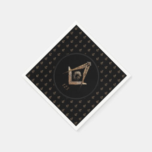 Masonic Minds (Golden) Napkin