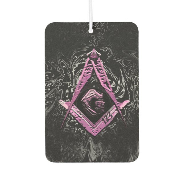 Masonic Minds (Pinks\SWISH) Car Air Freshener (Front)