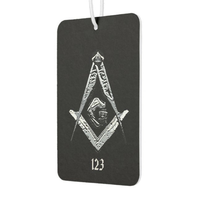 Masonic Minds (Silvery) Car Air Freshener (Left)