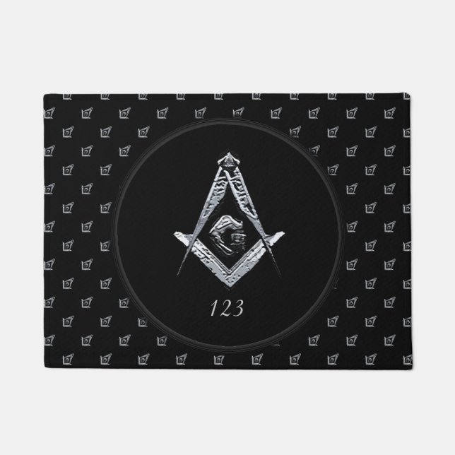 Masonic Minds (Silvery) Doormat (Front)