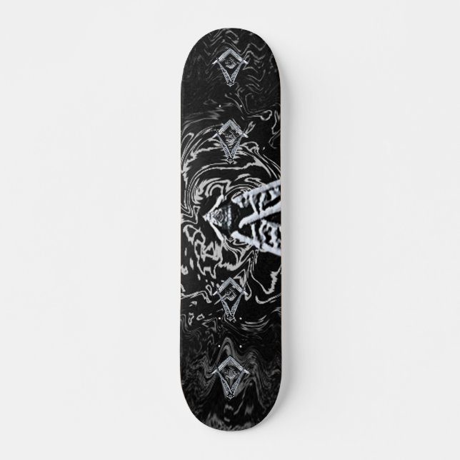 Masonic Minds (Silvery) Skateboard (Front)