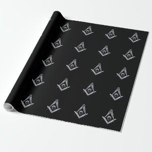 Masonic Minds (Silvery) Wrapping Paper
