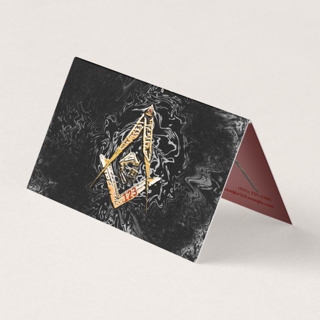 Masonic Minds (Swish) Business Card (Front)