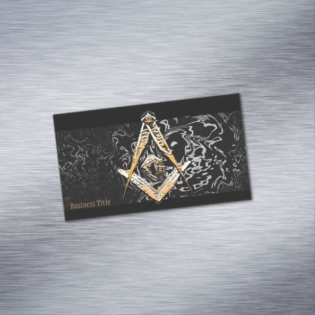 Masonic Minds (Swish) Magnetic Business Card (In Situ)