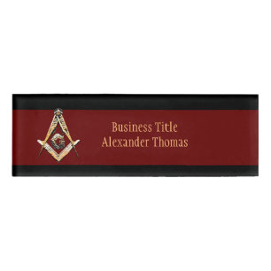 Masonic Minds (Yellowish) Name Tag