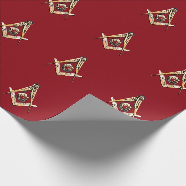 Masonic Minds (Yellowish) Wrapping Paper (Corner)