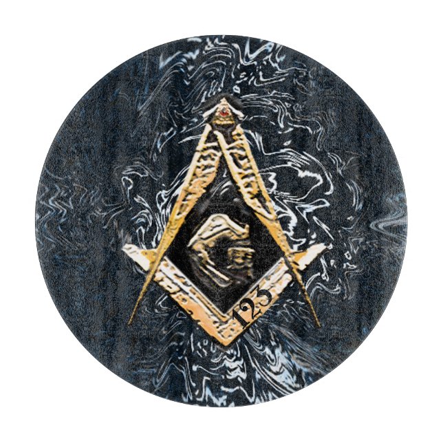 Masonic Minds (YellowishSwirlz) Cutting Board (Front)