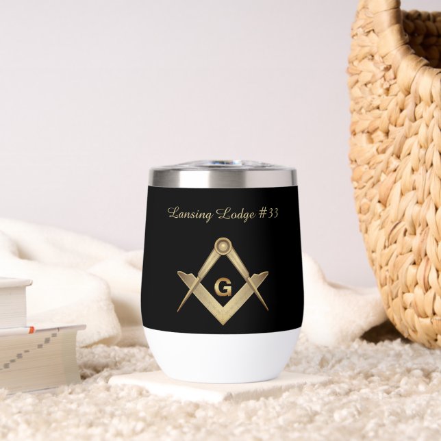 Masonic Monogrammed Classy (Living Room (Rotated))