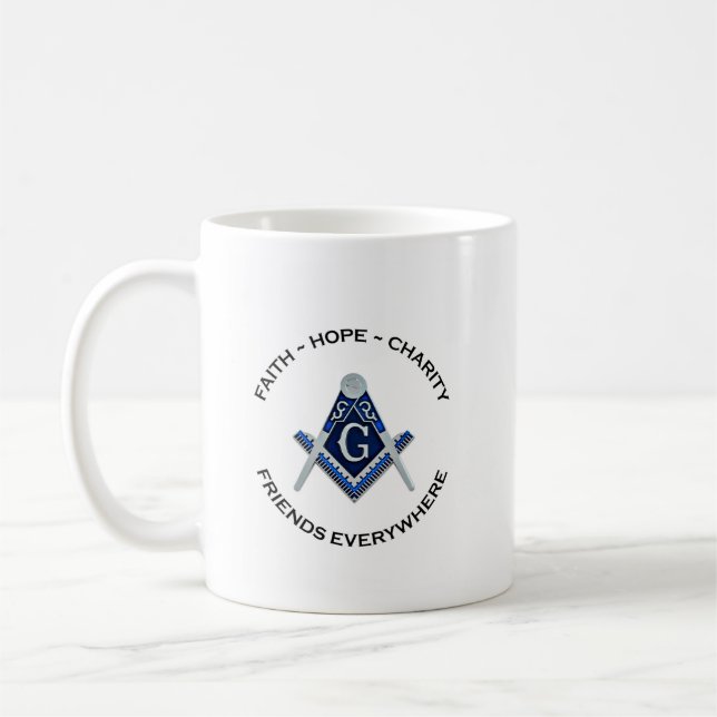 Masonic Mug Blue Clean (Left)