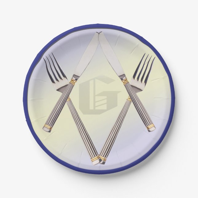 Masonic Paper Plate (Front)