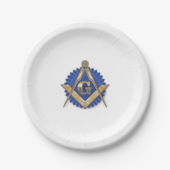 Masonic paper plates (Front)