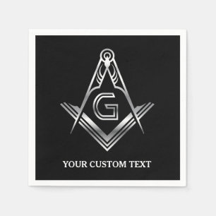 Masonic Party Supplies   Personalised Napkins