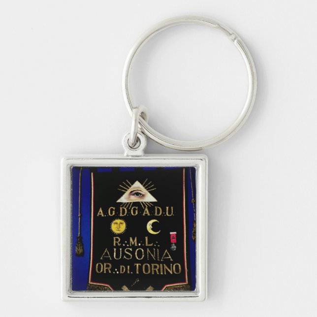 Masonic Regalia, from the Order of Turin Key Ring (Front)