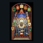 Masonic Royal Arch Tracing Board - Medium Poster<br><div class="desc">Masonic Royal Arch Tracing Board - Medium</div>