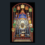 Masonic Royal Arch Tracing Board - Medium Poster<br><div class="desc">Masonic Royal Arch Tracing Board - Medium</div>