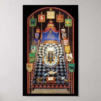 Masonic Royal Arch Tracing Board - Medium Poster