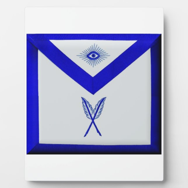 Masonic Secretary Apron Plaque (Front)
