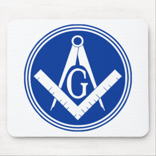 Masonic Square and Compass Mouse Mat