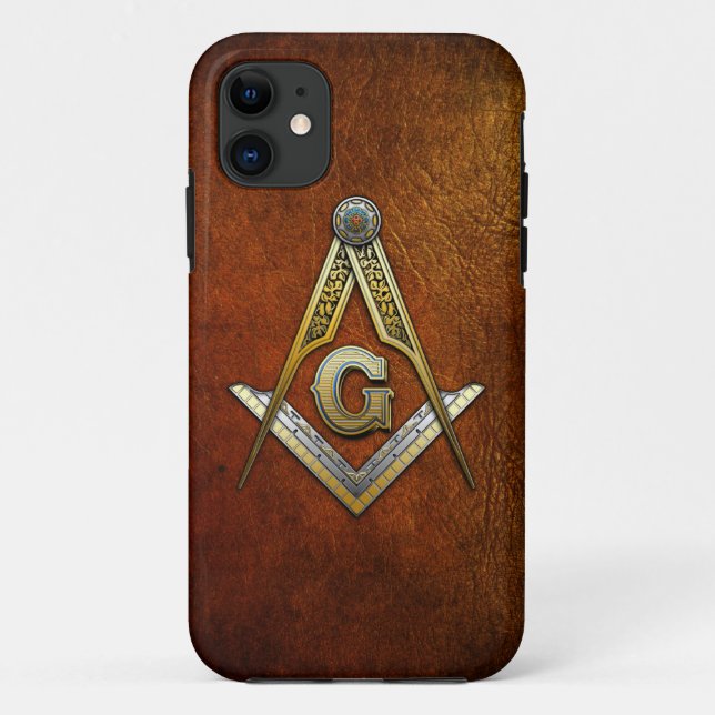 Masonic Square and Compasses Case-Mate iPhone Case (Back)