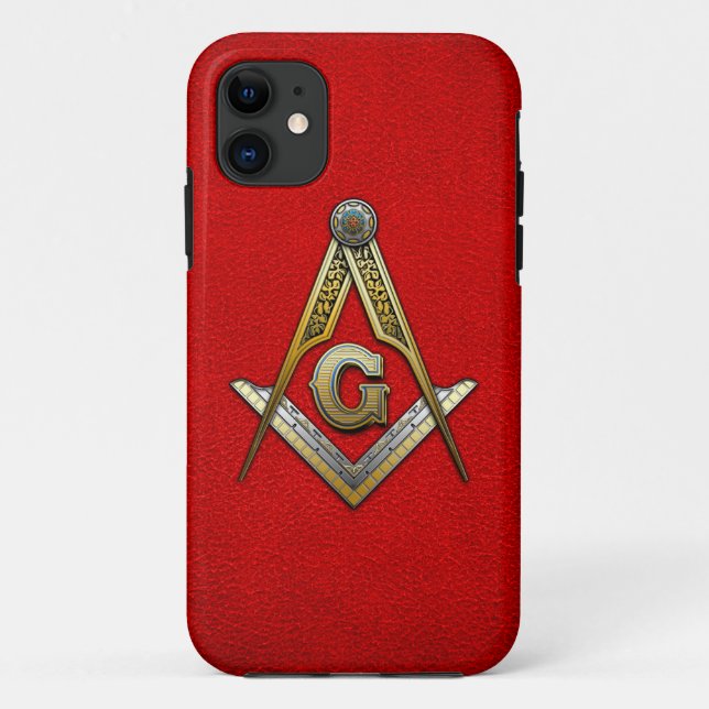 Masonic Square and Compasses Case-Mate iPhone Case (Back)