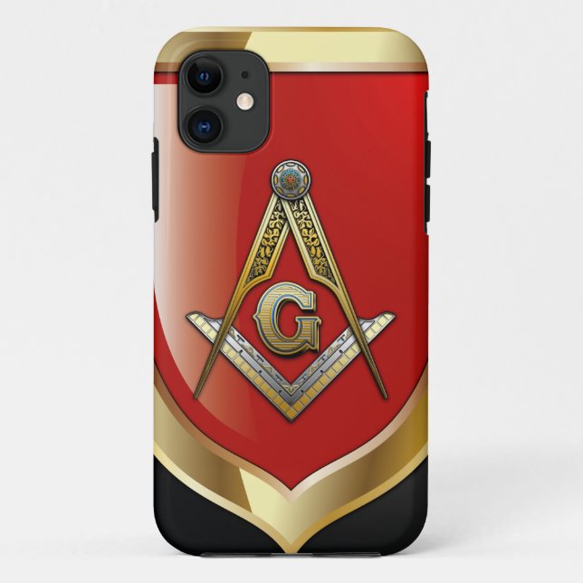 Masonic Square and Compasses Case-Mate iPhone Case (Back)