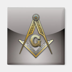 Masonic Square and Compasses Magnet
