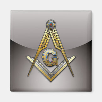 Masonic Square and Compasses Magnet