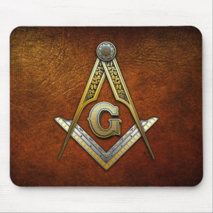 Masonic Square and Compasses Mouse Mat