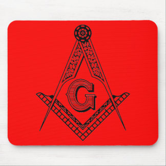 Masonic Square and Compasses Mouse Pad