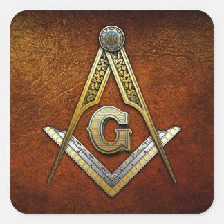 Masonic Square and Compasses Sticker