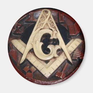 Masonic Squre & Compasses Buton Magnet