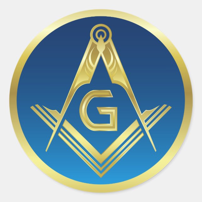 Masonic Stickers | Freemason Square and Compass (Front)