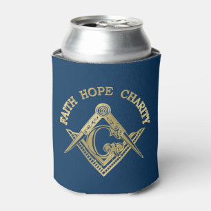 Masonic symbol can cooler