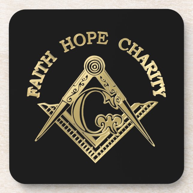 Masonic symbol coaster (Front)