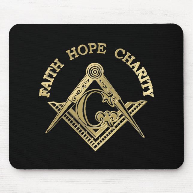 Masonic symbol mouse mat (Front)