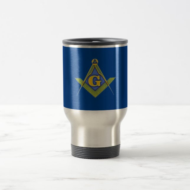 Masonic symbol travel mug (Center)
