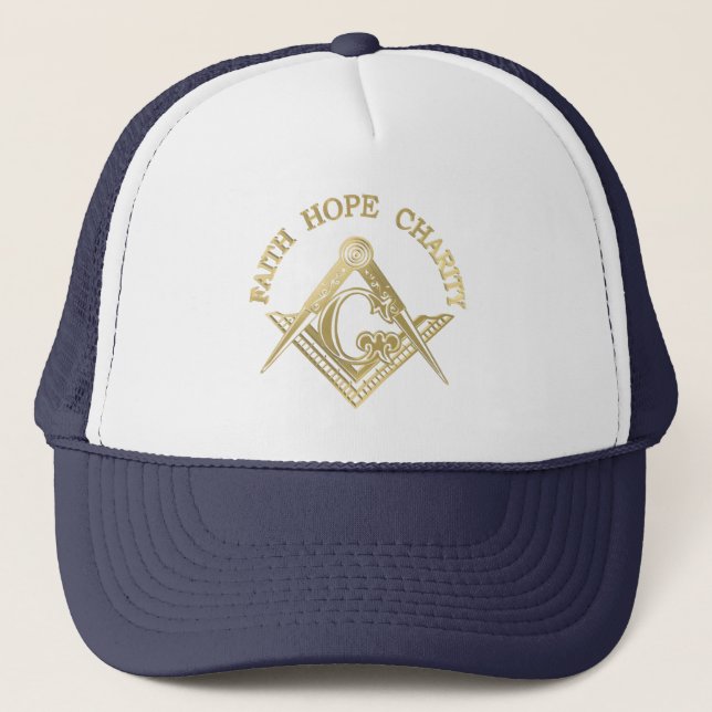 Masonic symbol trucker hat (Front)